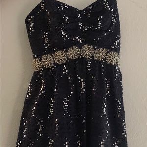 👗Navy blue homecoming dress 👗